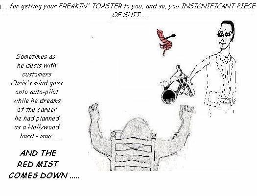 unfortunately he let's his fantasies override away with his self control